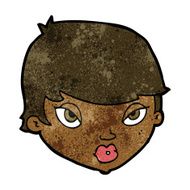 cartoon unimpressed woman N6