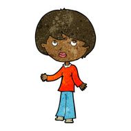cartoon woman thinking N27