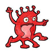 cartoon weird little alien N12