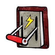 cartoon industrial machine lever N7