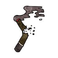 cartoon broken cigar N4