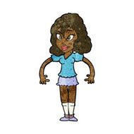 cartoon pretty woman N172