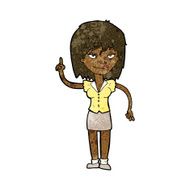 cartoon woman with idea N159