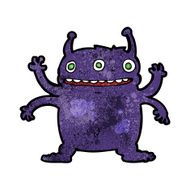 cartoon alien monster N26