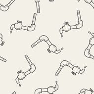 faucet doodle seamless pattern background N6