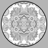coloring book page for adults - zendala joy to older N8