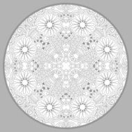 coloring book page for adults - zendala joy to older N10