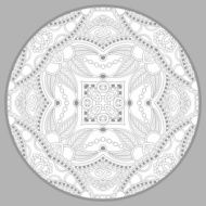 coloring book page for adults - zendala joy to older N12
