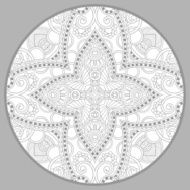 coloring book page for adults - zendala joy to older N14