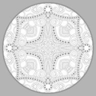 coloring book page for adults - zendala joy to older N15