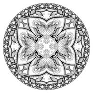 coloring book page for adults - zendala joy to older N21