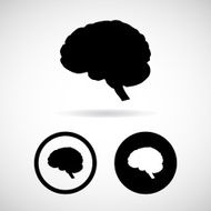 Brain icon great for any use Vector EPS10
