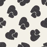 heart doodle seamless pattern background N3