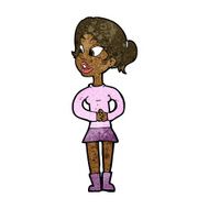 cartoon girl talking N9