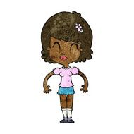 cartoon happy pretty woman N7