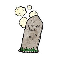 cartoon spooky grave N36