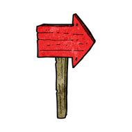 Cartoon Sign Post N45
