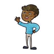 cartoon man making excellent gesture N7