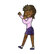 cartoon happy businesswoman N6