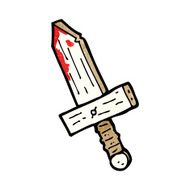 cartoon wooden sword N7