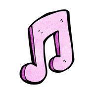 cartoon musical note N18