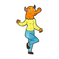 cartoon dancing fox woman N3