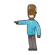 cartoon old man gesturing Get Out! N7