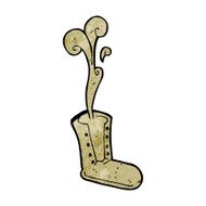 cartoon old boot N12