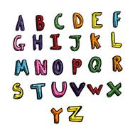 cartoon alphabet N22