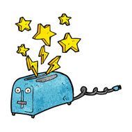 cartoon sparking toaster N3