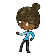 cartoon woman pointing N131