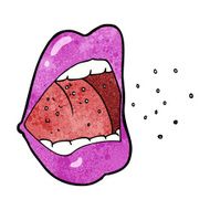 cartoon sneezing mouth N4