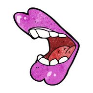 cartoon halloween mouth N12