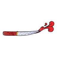 cartoon kitchen knife cutting N3