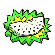 cartoon melon slice N17