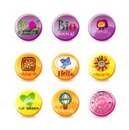 Glass eco badges N11