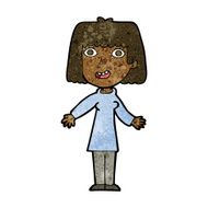 cartoon happy woman N161