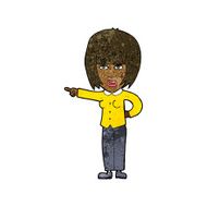 cartoon pointing annoyed woman N5