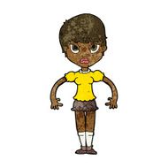 cartoon woman looking annoyed N6