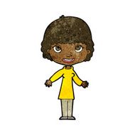 cartoon happy woman N162