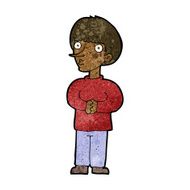 cartoon nervous man N96