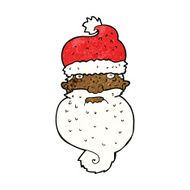 cartoon grim santa face N7