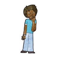 cartoon boy wondering N6