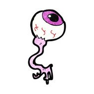 cartoon gross eyeball N11