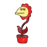 cartoon monster flower N8