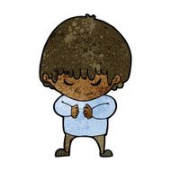 cartoon shy boy N14