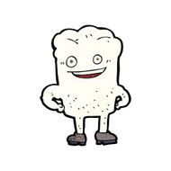 cartoon tooth looking smug N9