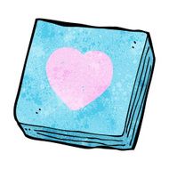 cartoon love heart notes pad N3