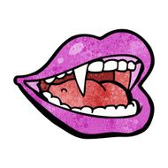 cartoon vampire mouth N17