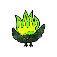 cartoon spooky vampire bat N18